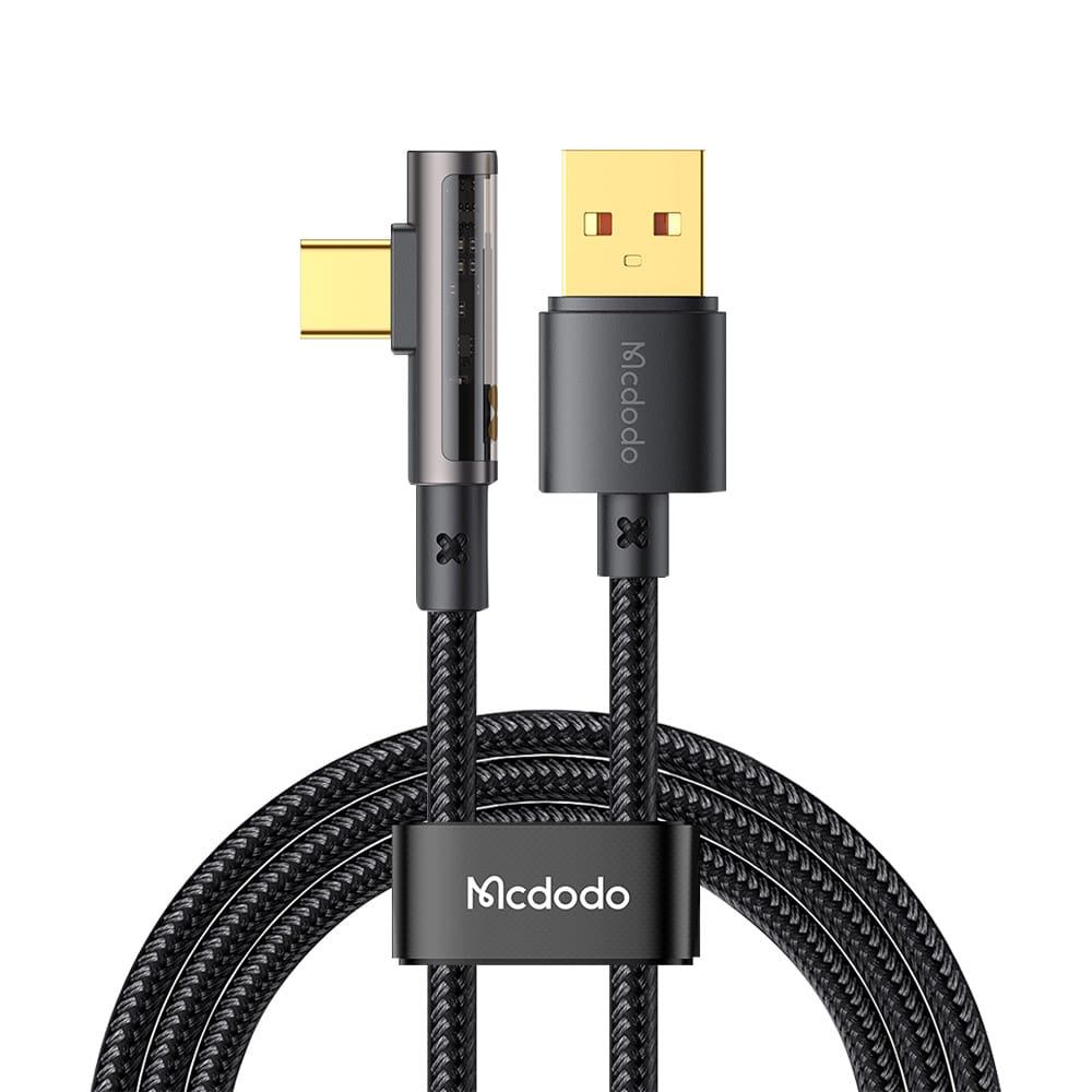 [Mcdodo] 아이스 90도 USB-A to C타입 고속충전 케이블 CA338